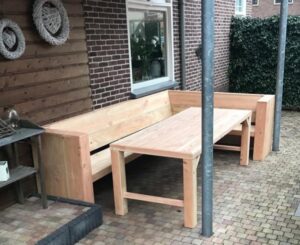 Loungebank douglas + tafel